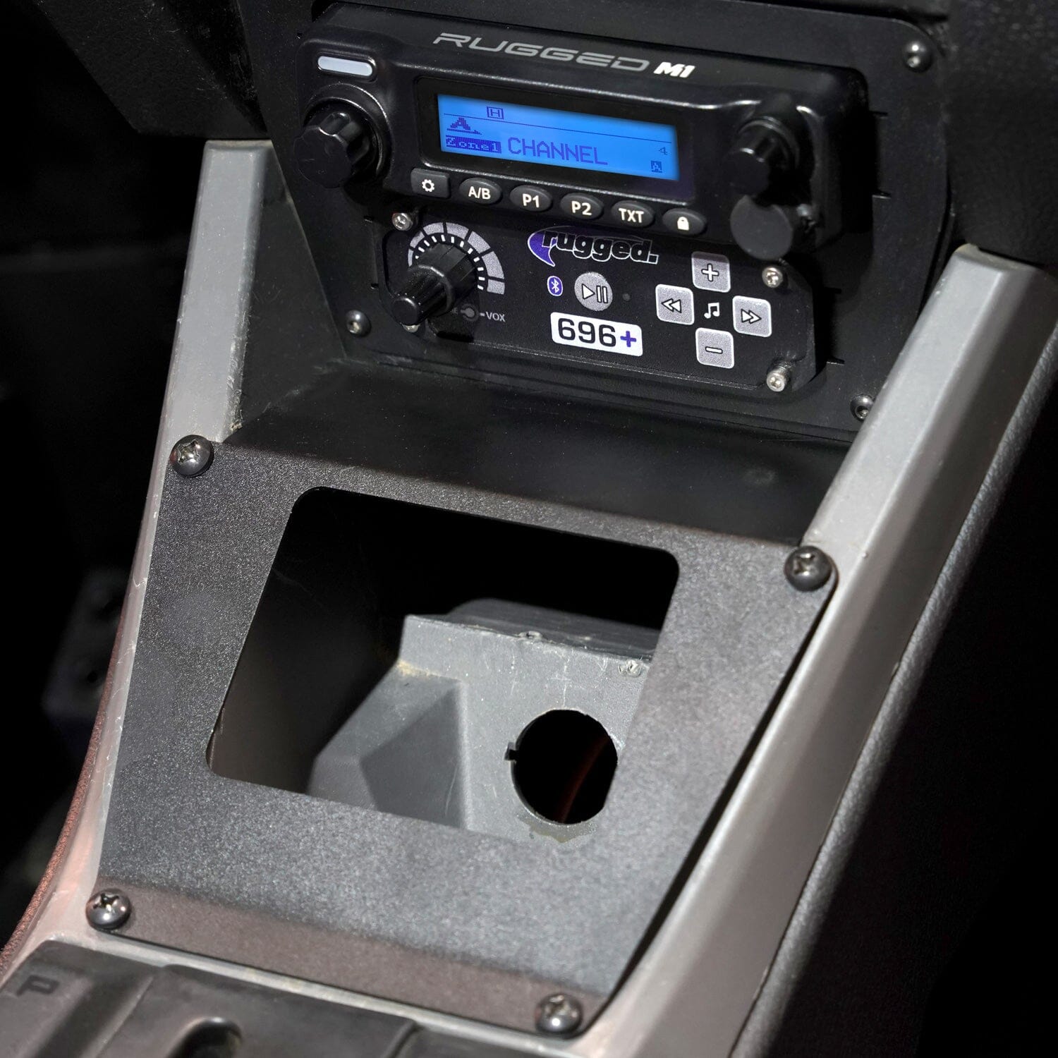 Polaris RZR PRO XP, Turbo R & PRO R Lower Accessory Panel - Dash Mount for Radio & Intercom | Off-Road UTV Accessories for Enhanced Communication & Convenience