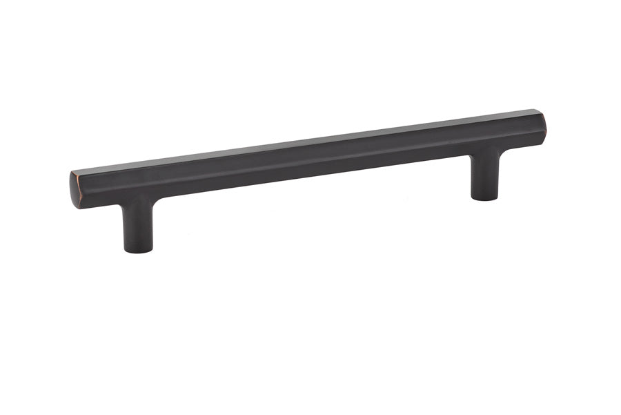 Geometric Oil Rubbed Bronze Cabinet Knobs and Drawer Pulls - Modern Kitchen & Bathroom Hardware for Cabinets, Dressers, and Furniture (Set of 10)