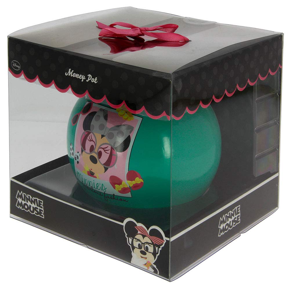 Minnie Mouse Fashion Star Money Bank - Cute Piggy Bank for Kids, Girls Room Decor, Birthday Gift & Savings Jar for Coins
