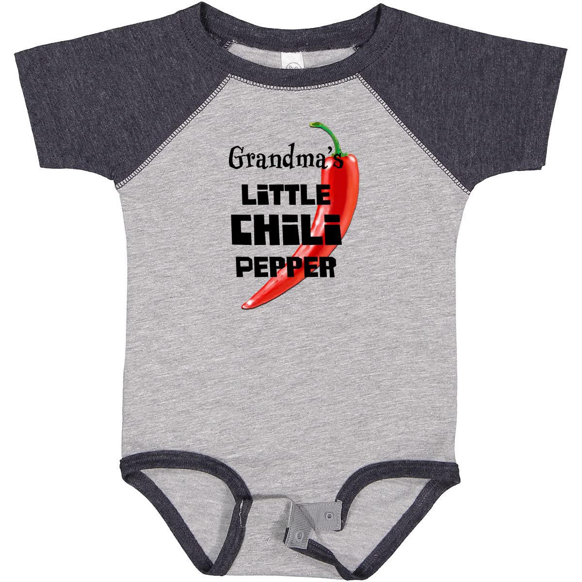 Inktastic Grandma's Little Chili Pepper Baby Bodysuit - Cute Infant Onesie for Boys & Girls - Perfect for Family Photos, Holidays & Everyday Wear