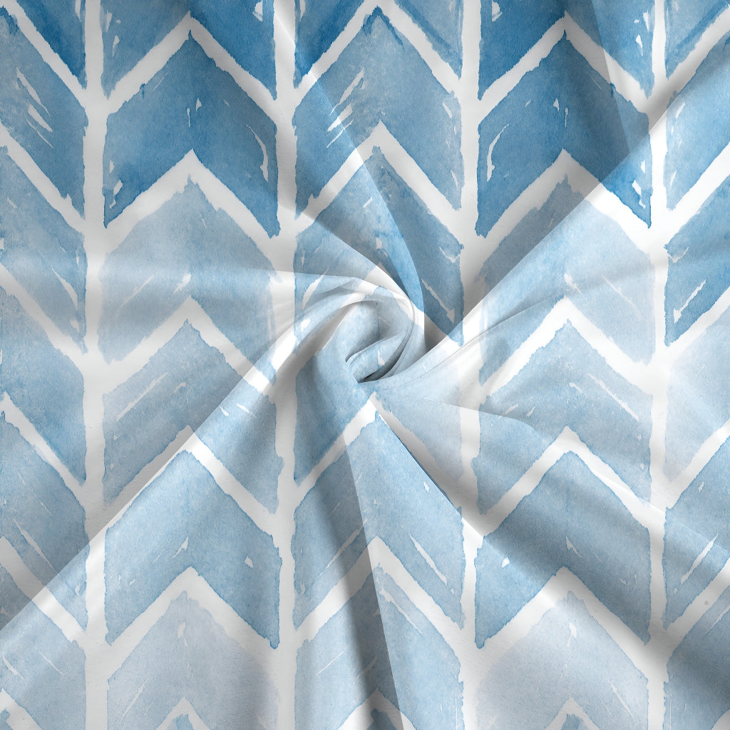 Erika Geometric Ombre Shower Curtain - Waterproof Bathroom Decor for Modern Homes | Perfect for Bathroom, Guest Room & Spa Retreats