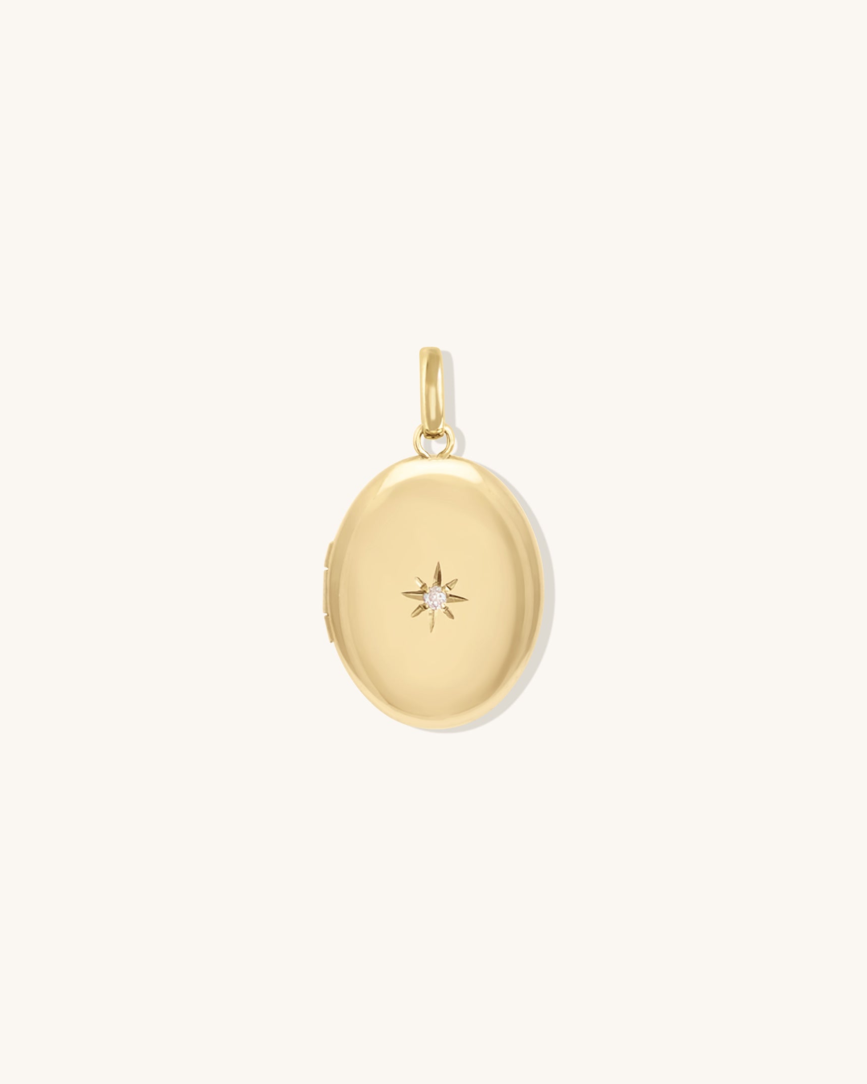 Exquisite 14K Gold Oval Diamond Locket Necklace for Women - Elegant Heart Pendant Jewelry Gift for Mom, Wife, or Girlfriend - Perfect for Anniversaries, Valentine's Day & Special Occasions