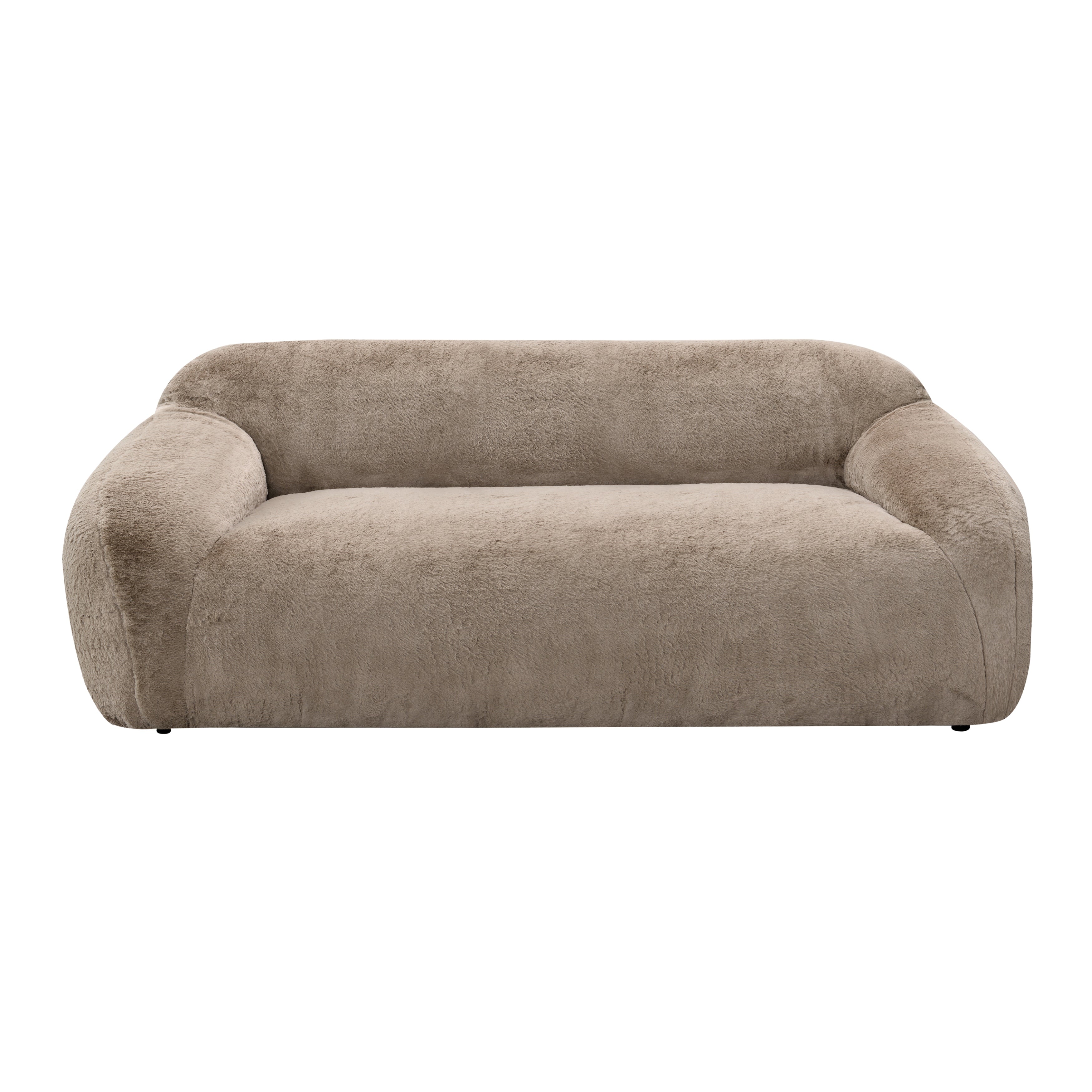 Roundhill Furniture Adell Polar Bear 2-Piece Living Room Set - Sofa & Swivel Chair for Cozy Home Decor | Perfect for Small Spaces, Apartments & Family Gatherings