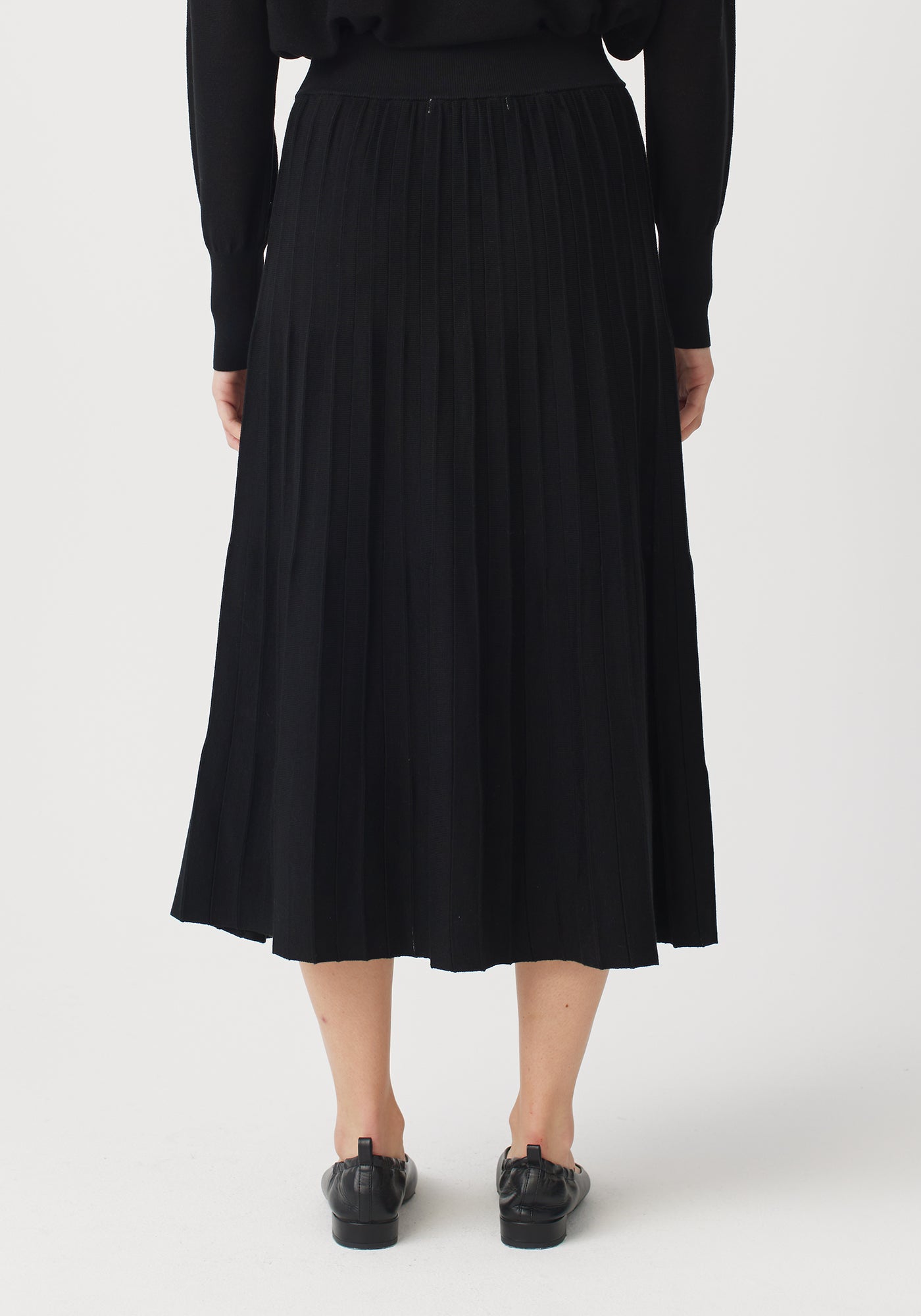 Alice Pleated Skirt for Women - Flowy Midi Skirt with Elastic Waist | Perfect for Office, Date Night & Spring Outfits