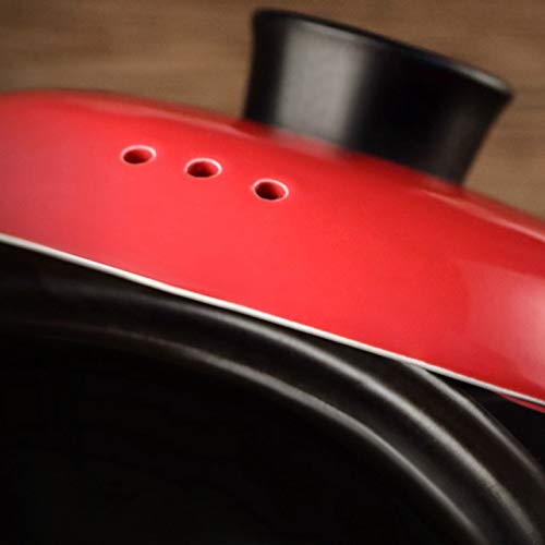 Premium Ceramic Casserole Pot - Korean Stone Pot for Stews, Soups & Bibimbap | Heat-Resistant, Oven & Stovetop Safe | Perfect for Korean Hot Pot, Steaming & Slow Cooking