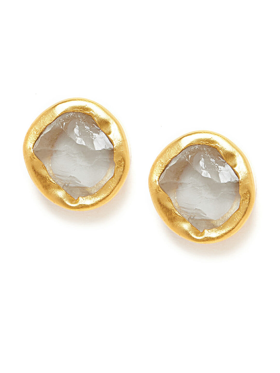 Green Amethyst Gold Stud Earrings for Women - Elegant Dainty Jewelry Gift for Birthday, Anniversary & Everyday Wear