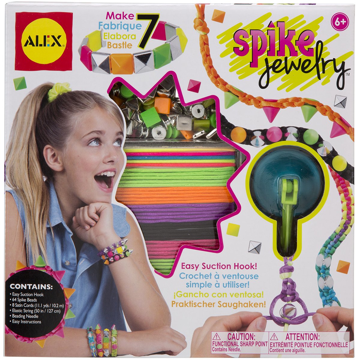 ALEX Toys DIY Wearable Spike Bracelets Kit for Kids - Fun Arts and Crafts Jewelry Making Set for Parties, Gifts & Creative Play