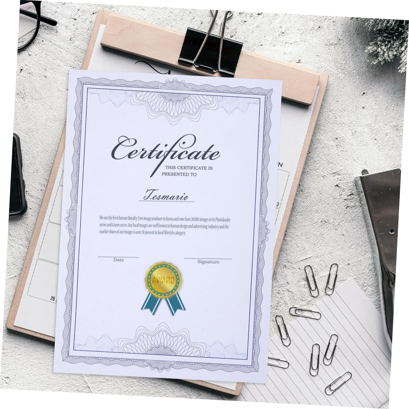 COHEALI Printable Certificate Paper - Blank Honor Paper for School, Graduation & Awards | Premium Quality for Diplomas, Certificates & Recognition Ceremonies
