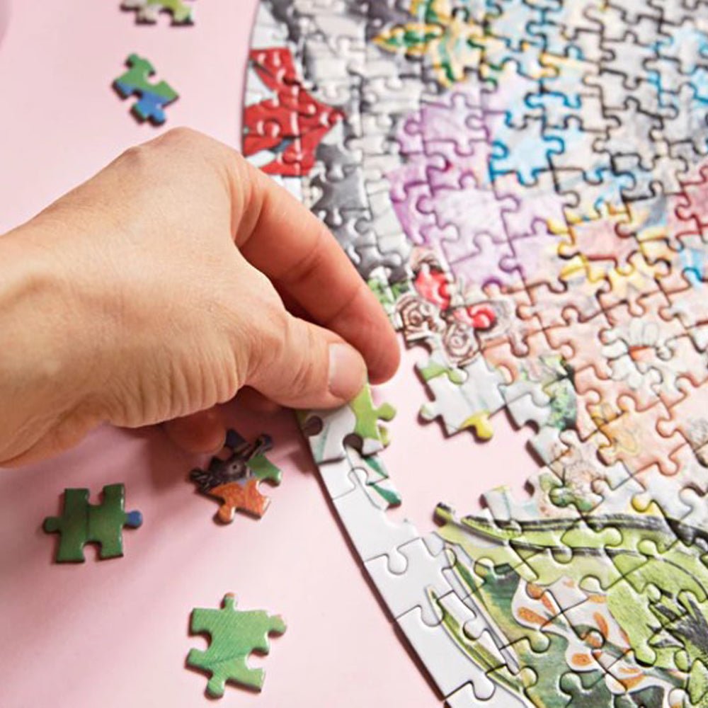 1000-Piece Round Jigsaw Puzzle - All Around Oz - Fun Family Activity & Home Decor for Puzzle Lovers - Perfect for Game Nights, Stress Relief & Wall Art
