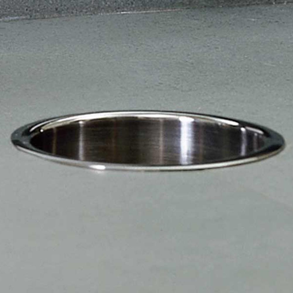 Bobrick B529 Circular Counter Top Waste Chute - Bright Polish Stainless Steel for Commercial Kitchens & Food Service Areas