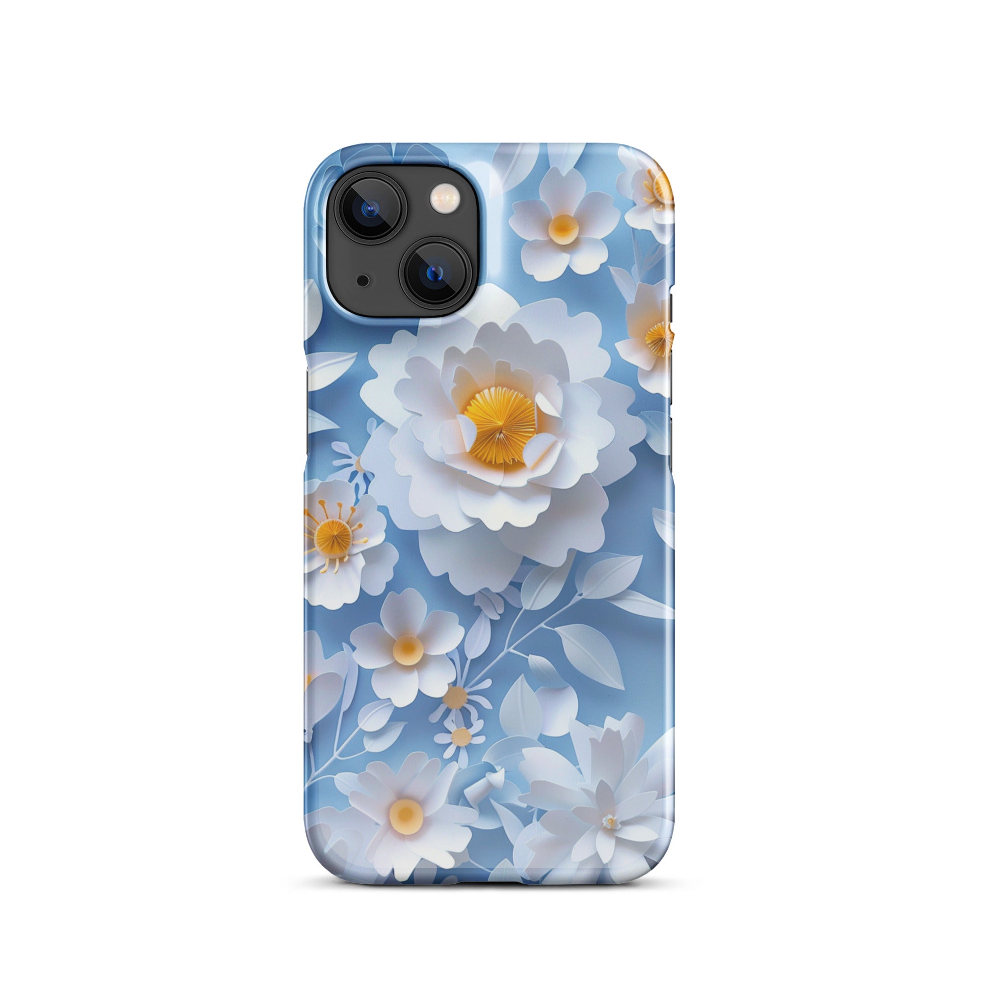 Daisy Blue Snap Case for iPhone 13 Pro Max - Slim Protective Cover with Shock Absorption | Perfect for Everyday Use, Travel & Outdoor Activities