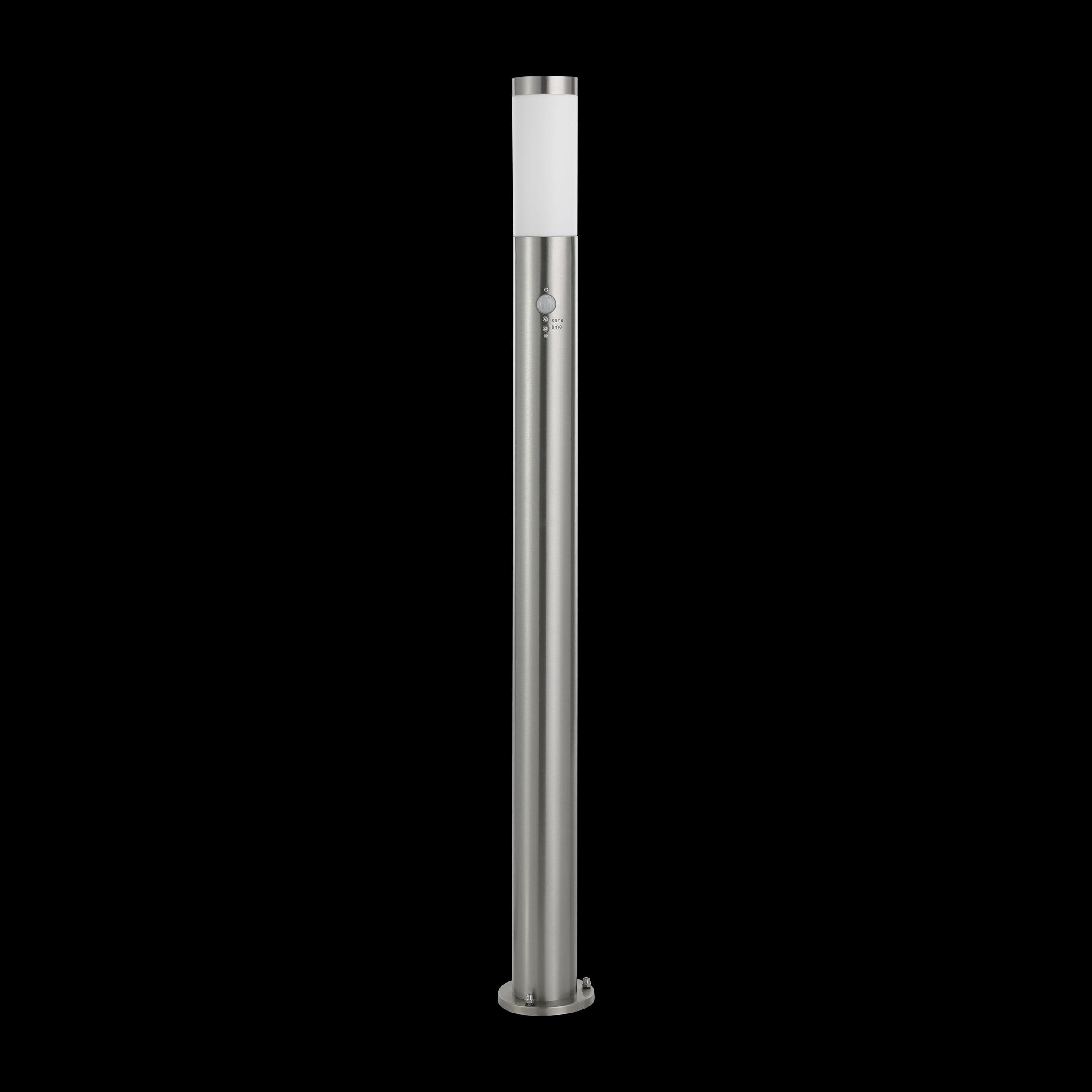 Eglo Helsinki Stainless Steel IP44 Outdoor Bollard Light with PIR Motion Sensor - 110cm Height for Pathway, Garden, Driveway and Landscape Lighting