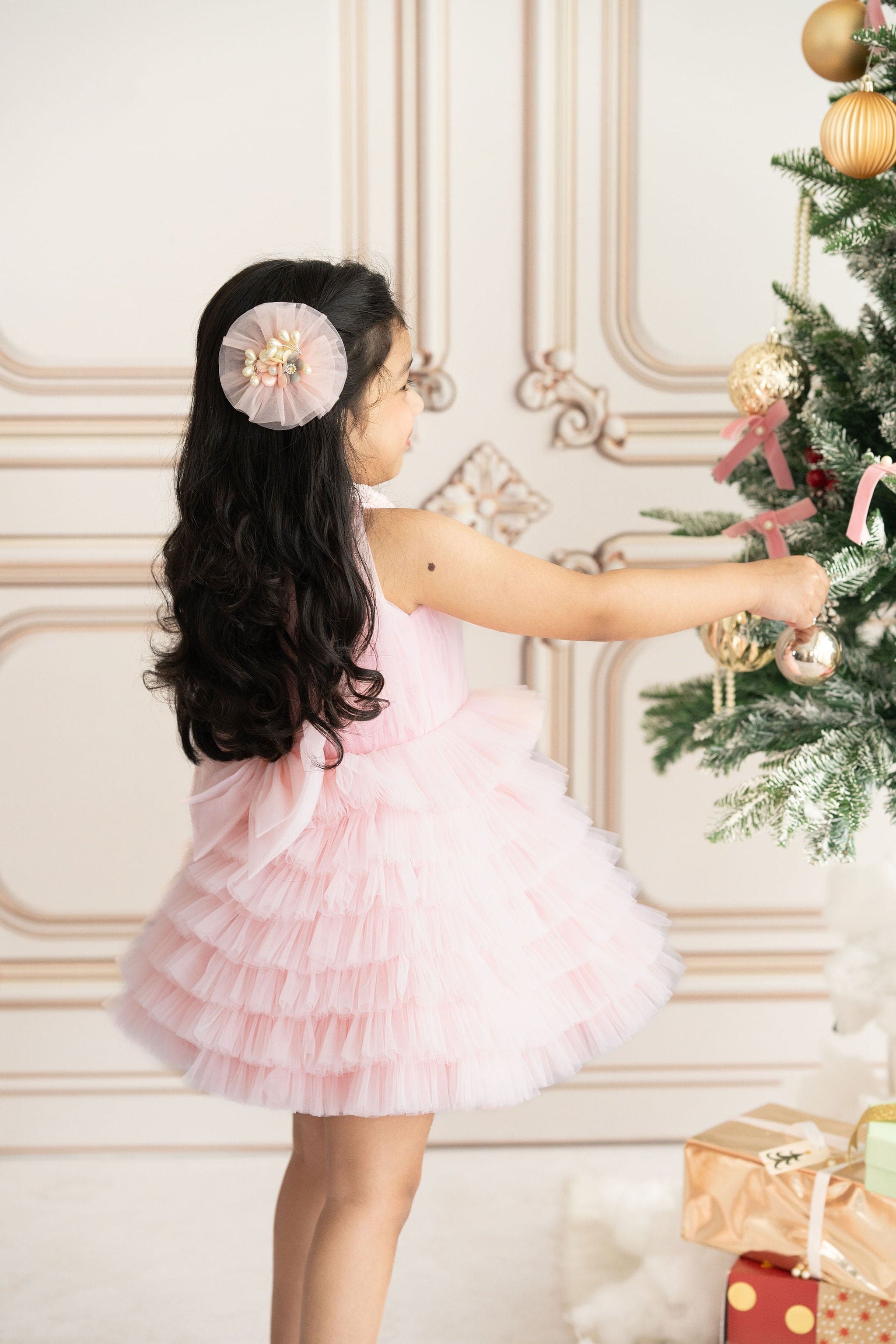 Pre Order: Elegant Layered Butterfly Dress for Women - Perfect for Weddings, Parties & Special Occasions