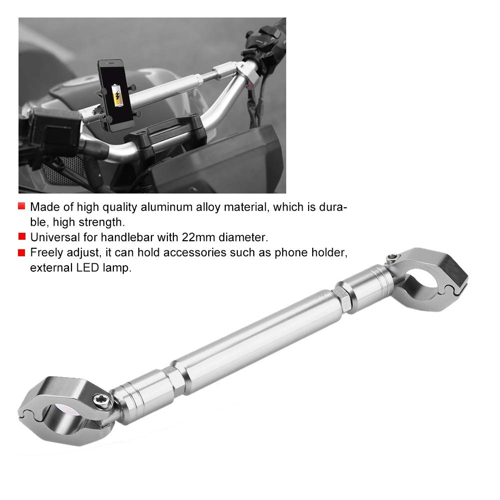 Aluminum Alloy Motorcycle Balance Bar - 22mm Reinforced Handlebar for Off-Road & Cruiser Bikes