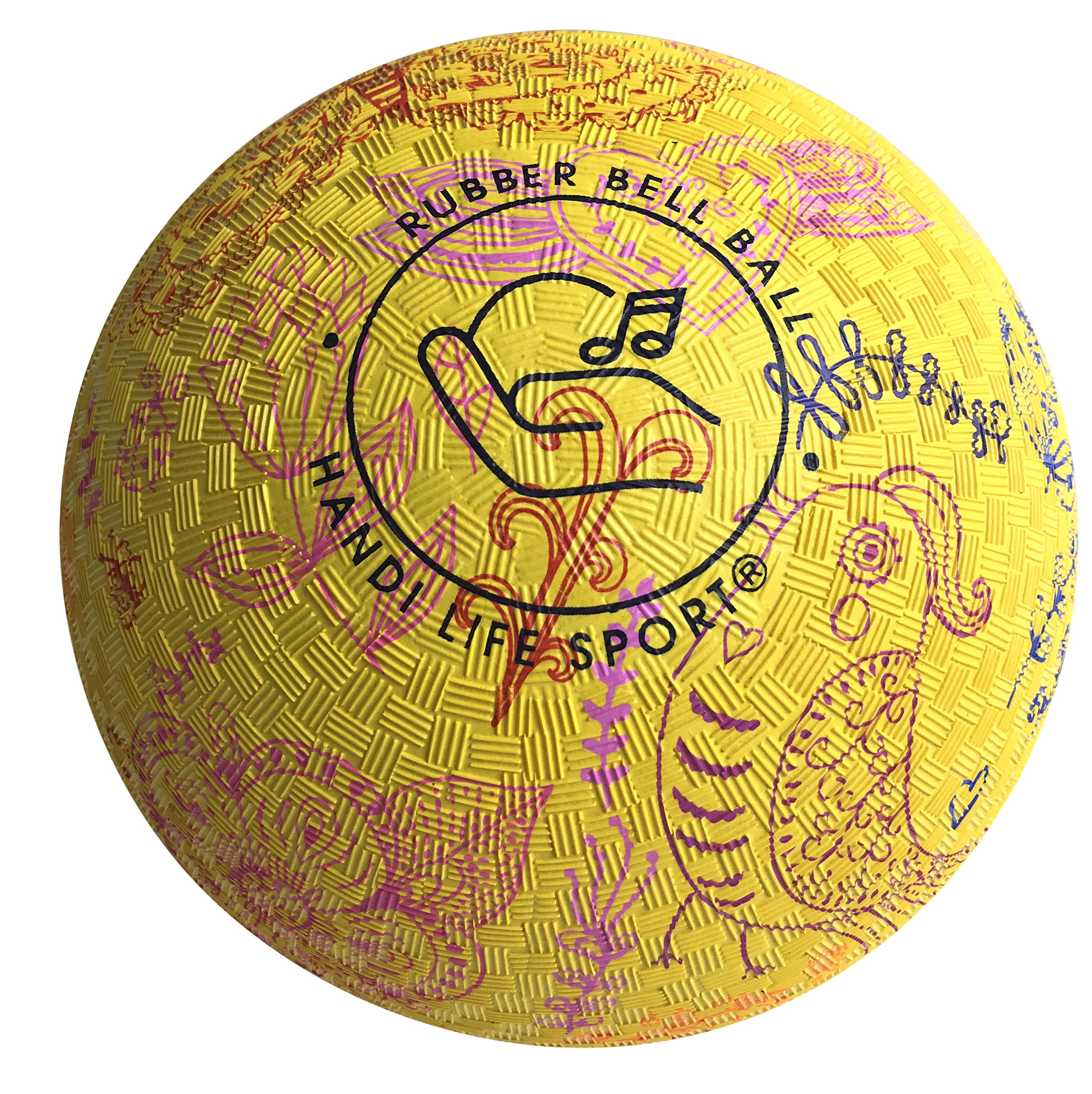 Handi Life Sport Butterfly Bell Ball - Lightweight Audible Soccer Ball with Inflatable Rubber & Tactile Grip - Size 5 for Therapy, Recreation & Adaptive Sports - Perfect for Visually Impaired Athletes, Sensory Play & Special Needs Activities