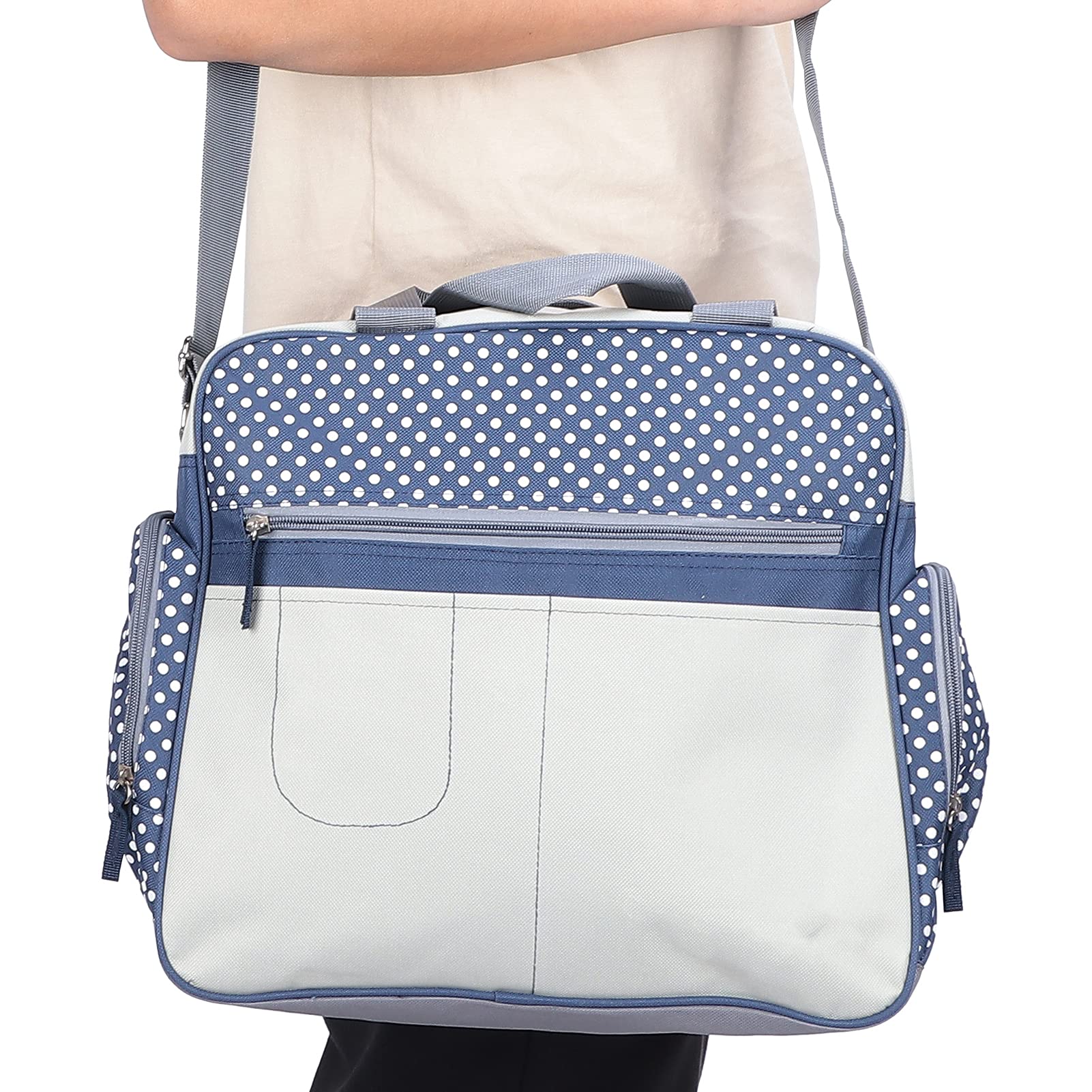 **Large Maternity Diaper Bag for Travel - Waterproof Baby Nappy Tote with Insulated Bottle Pockets, Perfect for Airplanes, Hospital & Daily Use**