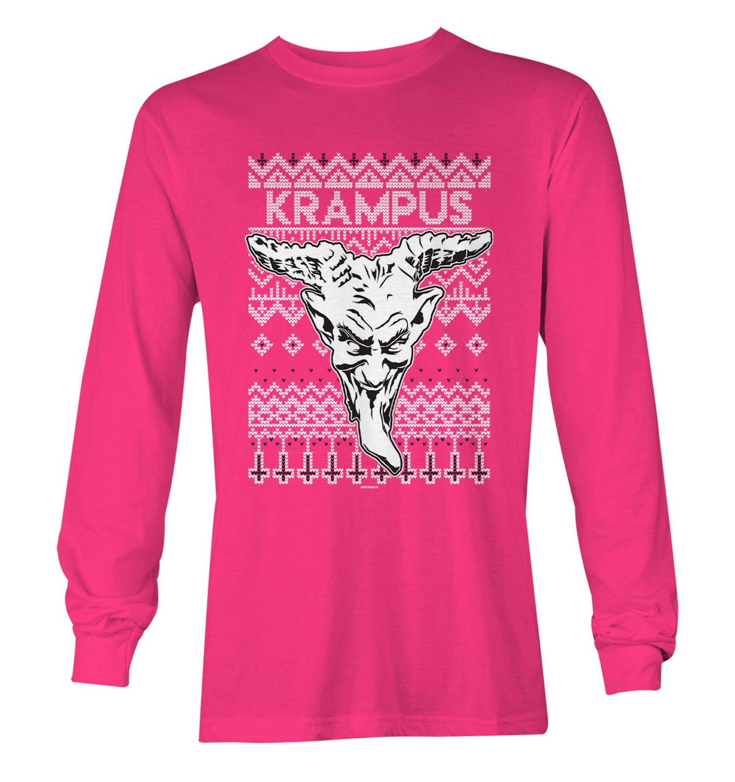 Haase Unlimited Krampus Ugly Christmas Sweatshirt - Evil Wicked Holiday Long Sleeve Shirt for Men & Women - Perfect for Ugly Christmas Parties & Festive Gift Exchanges