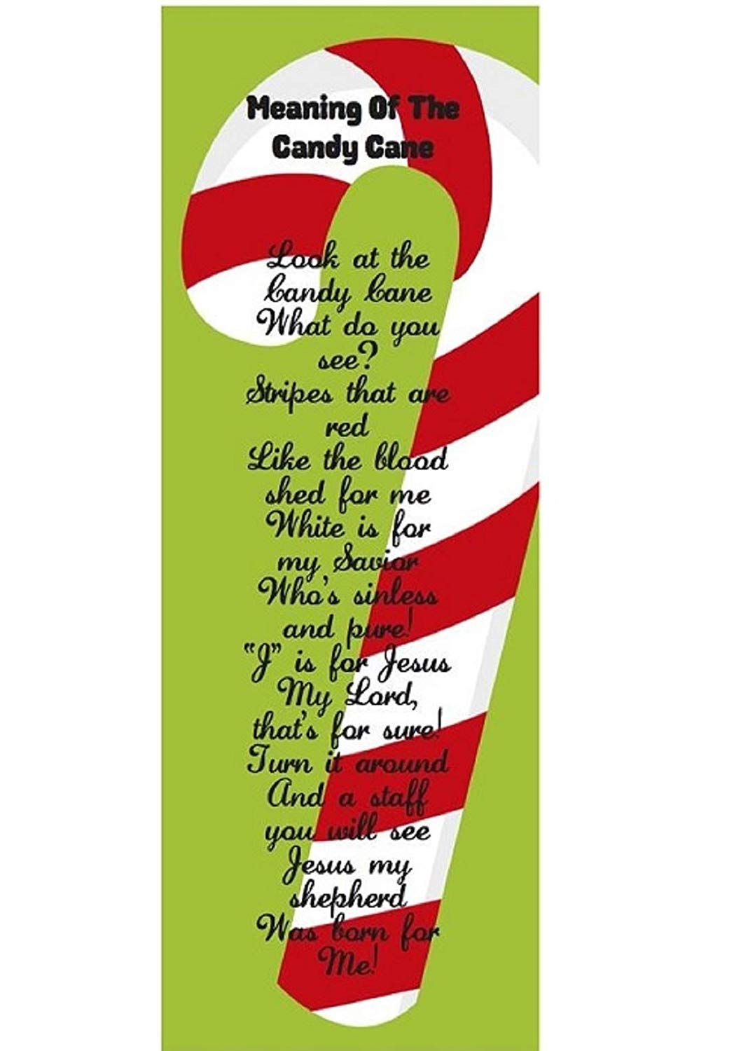 Meaningful Candy Cane Bookmarks - 10 Pack Christmas Gift for Book Lovers - Perfect for Holiday Reading, Bible Study & Stocking Stuffers