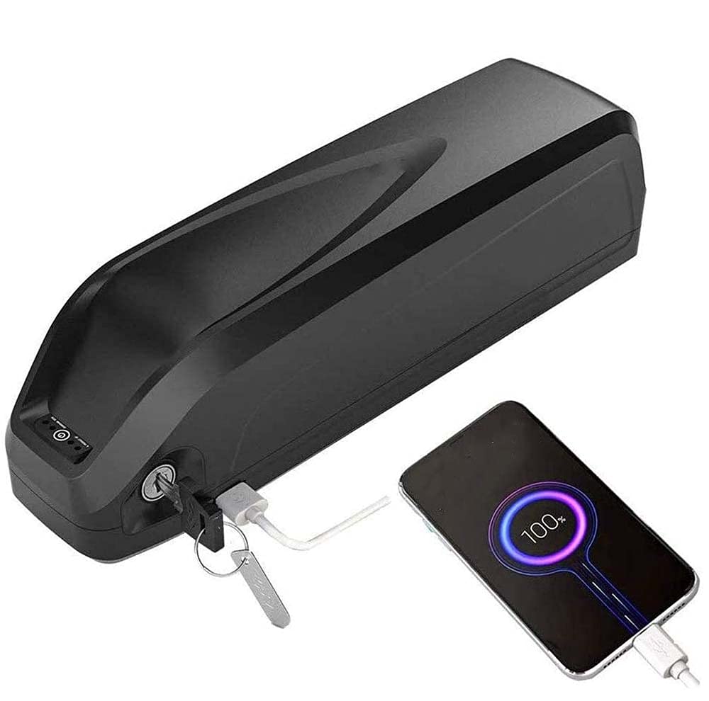 36V/48V/52V Electric Bike Lithium Battery Pack - 1000W/1500W/1800W Motor, Safe Lock, USB Port, 3A Charger & 30A BMS Protection - Rechargeable Ebike Battery (48V12Ah) for Commuting, Mountain Biking & Outdoor Adventures