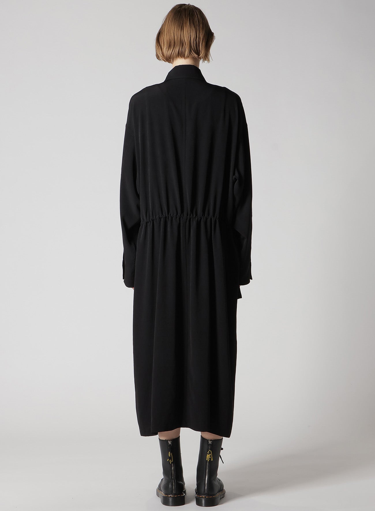 Elegant Crepe de Chine Long Dress with 4 Pockets - Perfect for Weddings, Parties & Formal Occasions