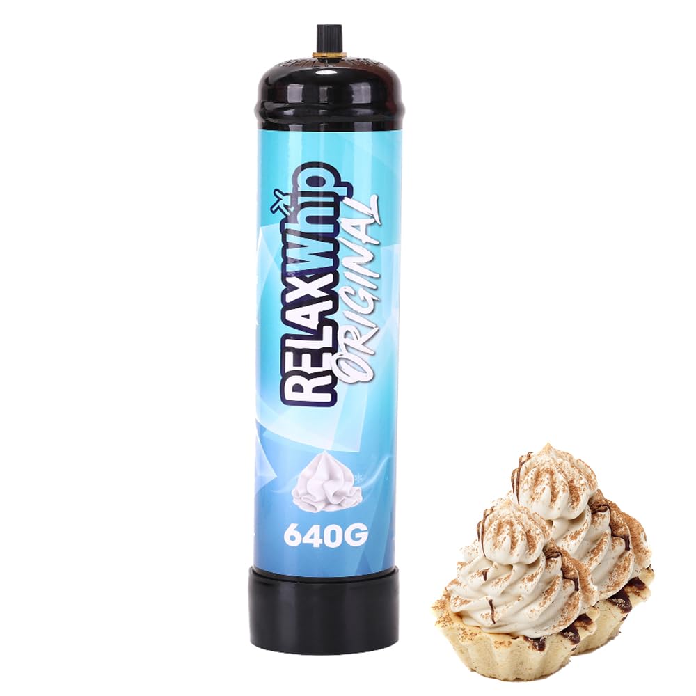 1L Nitrous Oxide Whipped Cream Charger (1 Count) - Perfect for Home Baking, Dessert Topping & Professional Kitchen Use