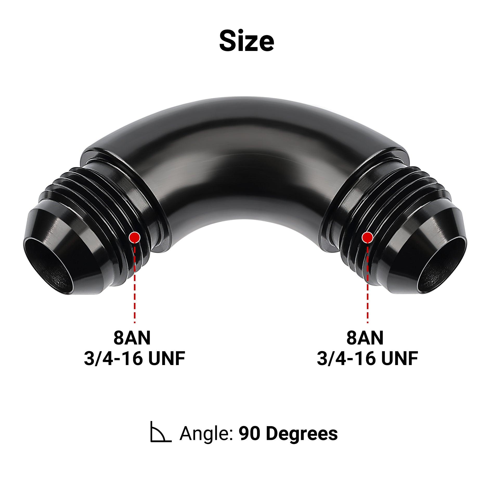 EVIL ENERGY AN Male to Male Full Flow Swivel Coupler Union Fitting Adapter - High Performance Aluminum AN Fittings for Fuel, Oil & Coolant Lines - Perfect for Automotive, Racing & Marine Applications