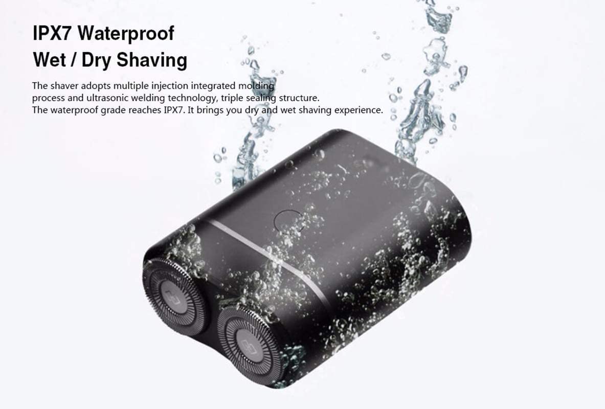 Best Electric Razor for Men - Rechargeable Rotary Shaver with Washable Shaving Head & Bicyclic Floating Technology - Perfect for Travel, Home & Gym Use