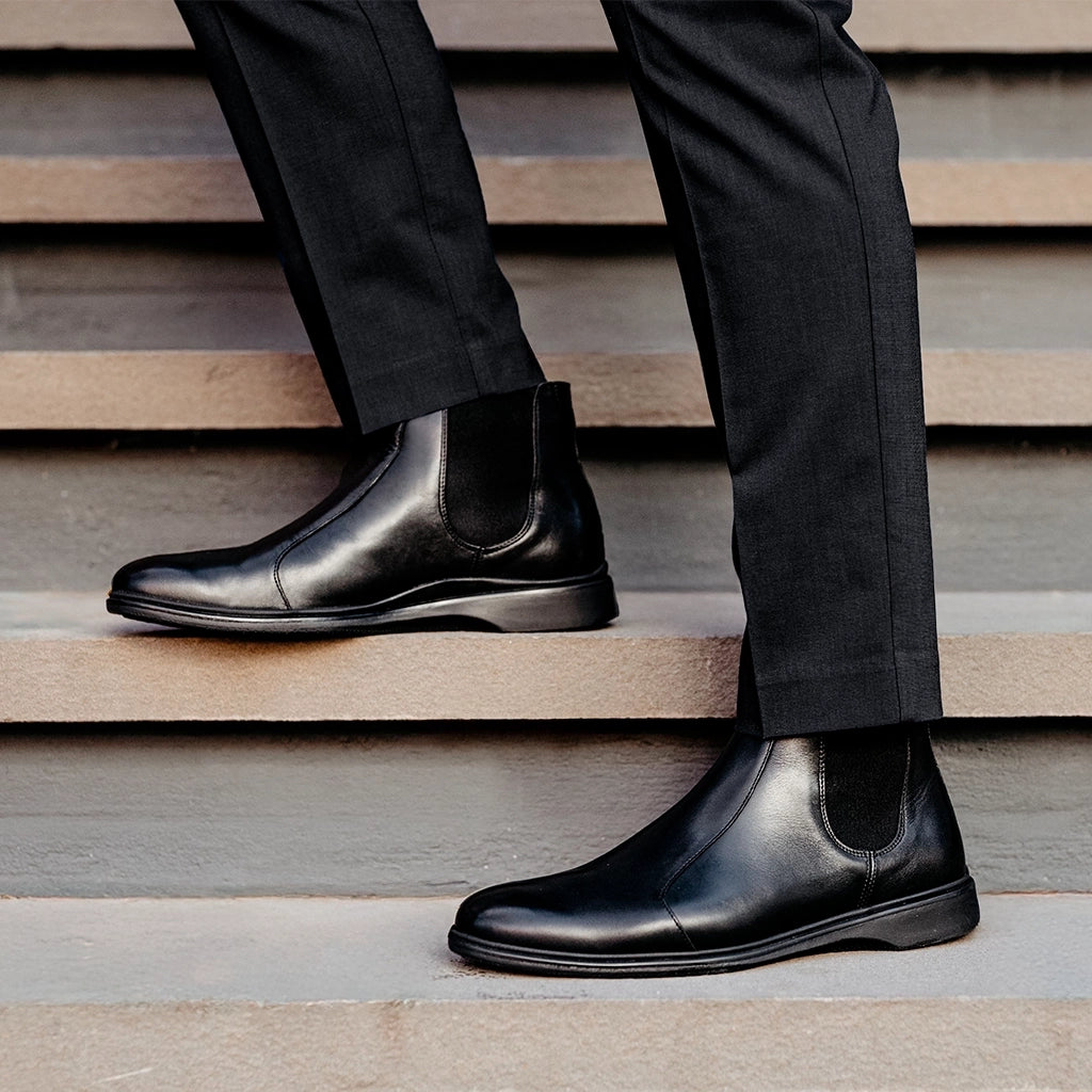 The Chelsea (Obsidian) - Premium Black Boots for Women - Waterproof & Comfortable Ankle Boots - Perfect for Fall, Winter & Rainy Days