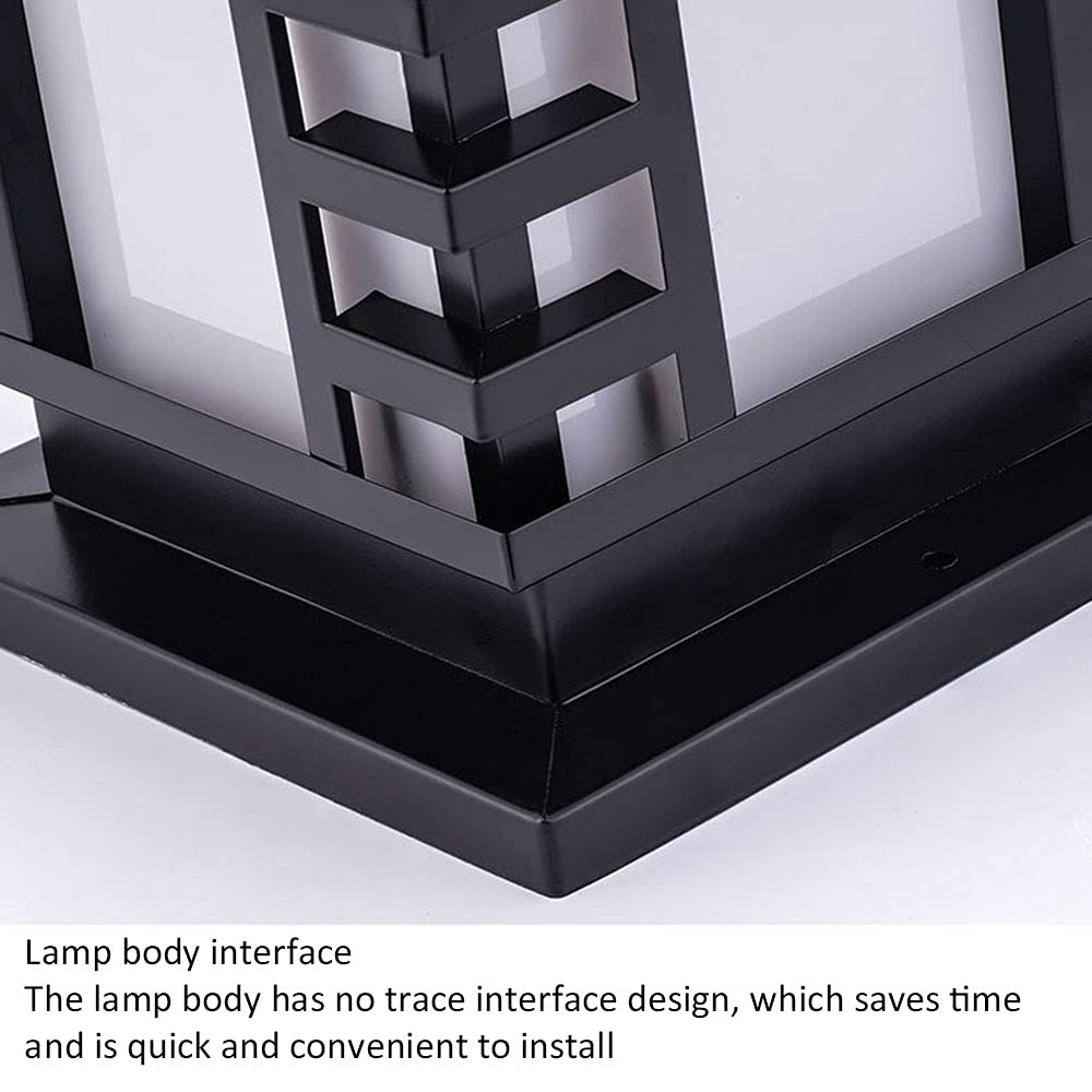Solar Post Cap Lights Outdoor - Waterproof Square LED Fence Lighting for Patio, Porch, Garden, Deck & Gate - Durable Landscape Lamp for Columns, Walls & Pier Posts - Perfect for Villa, Yard & Pathway Illumination