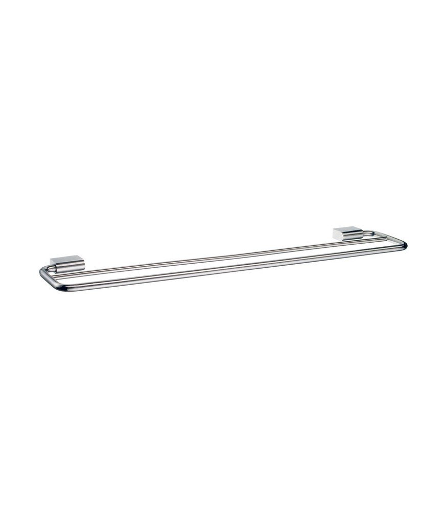 Stainless Steel Double Wall Mounted Towel Rail for Spa - Polished Finish | Perfect for Bathroom, Sauna & Luxury Home Decor