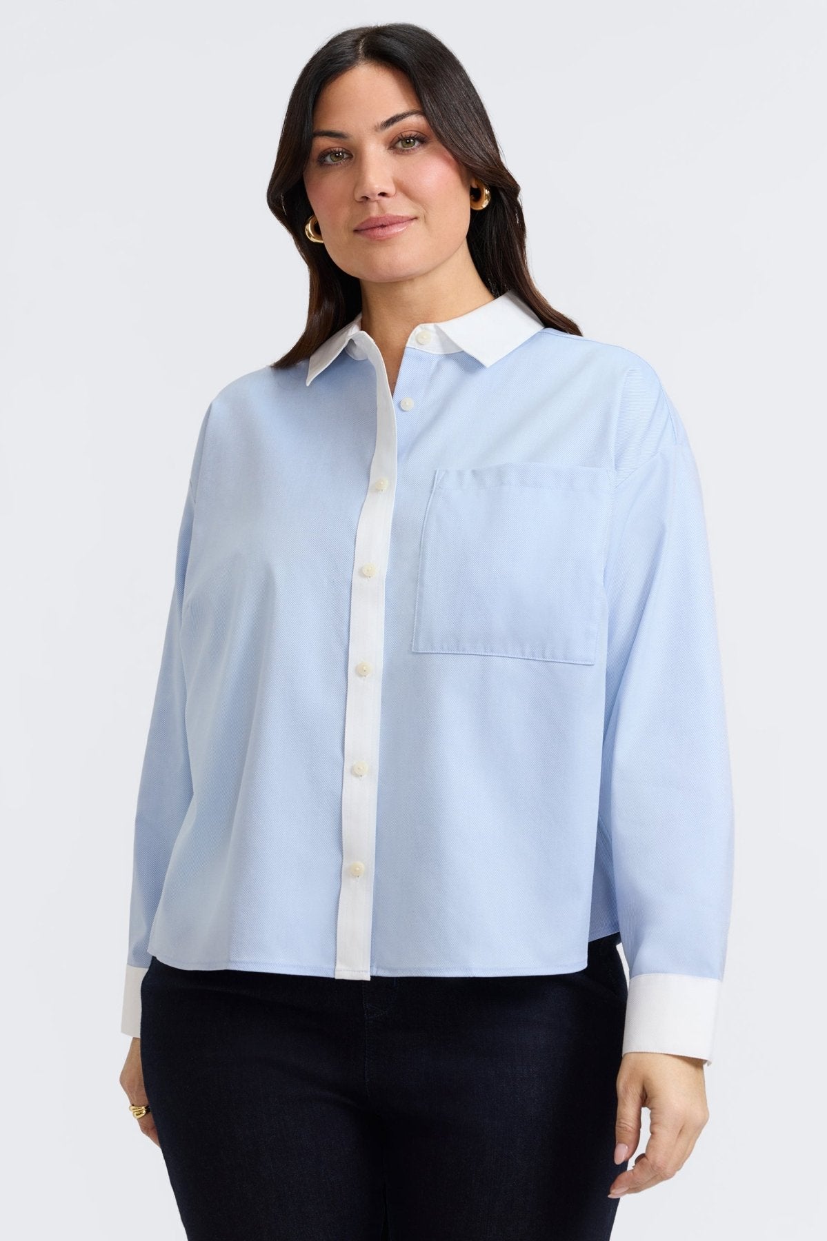 Soft Blue Cavalry Twill