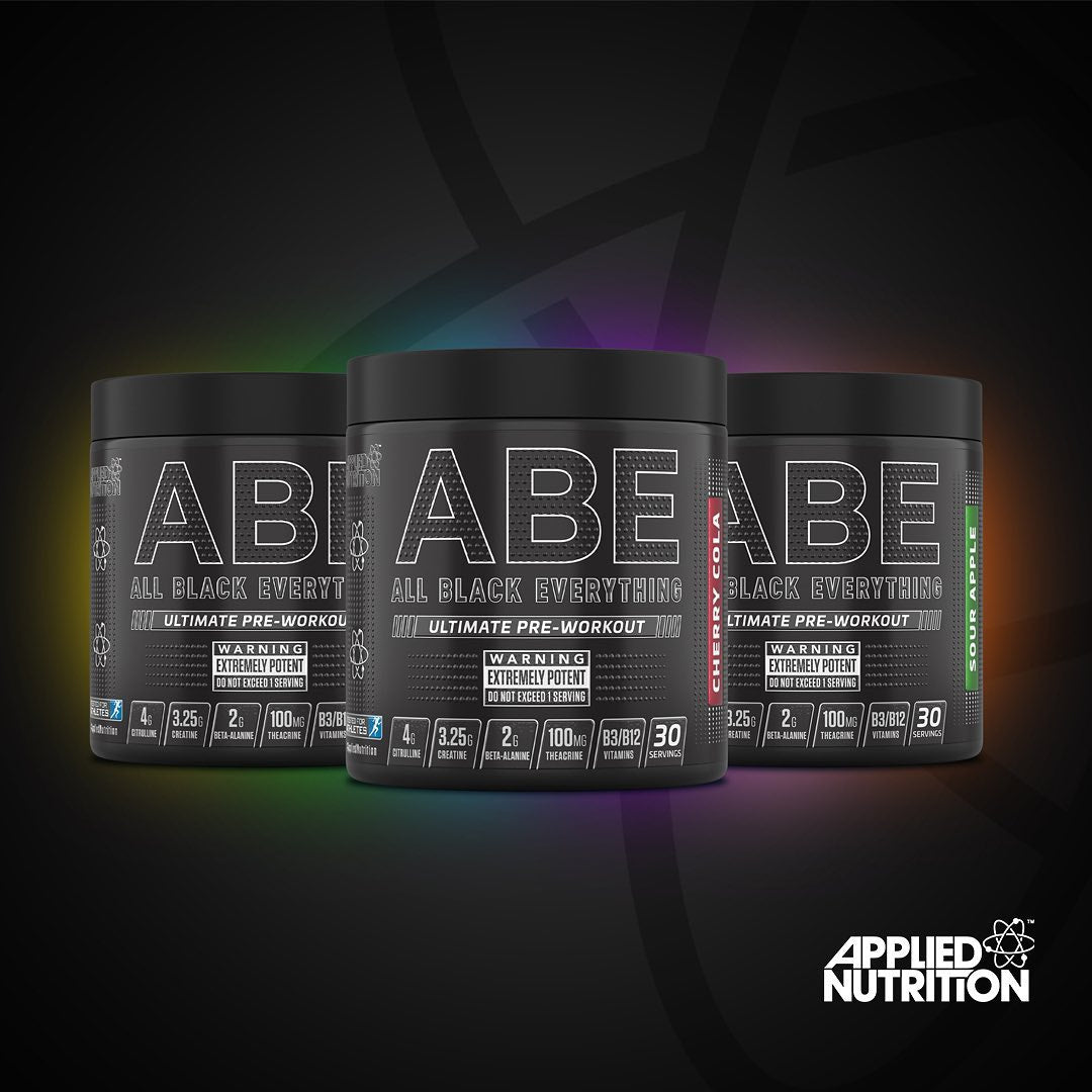 Applied Nutrition ABE (All Black Everything) Ultimate Preworkout Powder 315g - Boost Energy & Performance for Intense Workouts & Gym Sessions