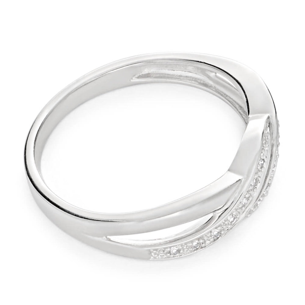 9ct White Gold Diamond Ring Set with 14 Brilliant Cut Diamonds - Perfect for Engagement, Wedding & Anniversary Gifts
