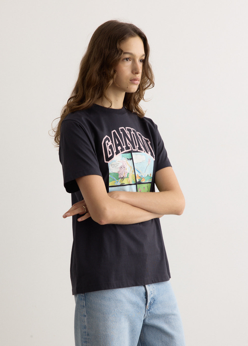 Comfortable Basic Jersey BD Teddy Relaxed T-Shirt for Men & Women - Soft Cotton Casual Tee for Everyday Wear, Lounge & Outings