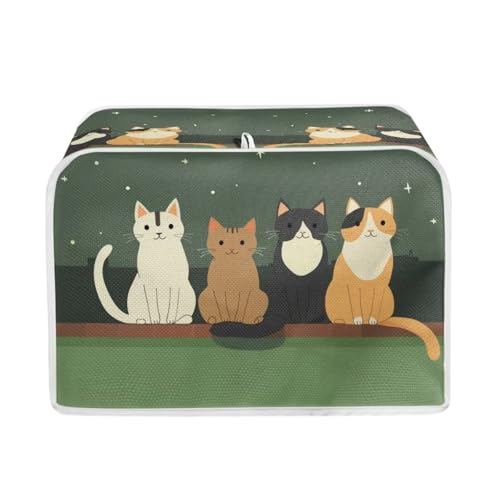 Green - Cartoon Cat