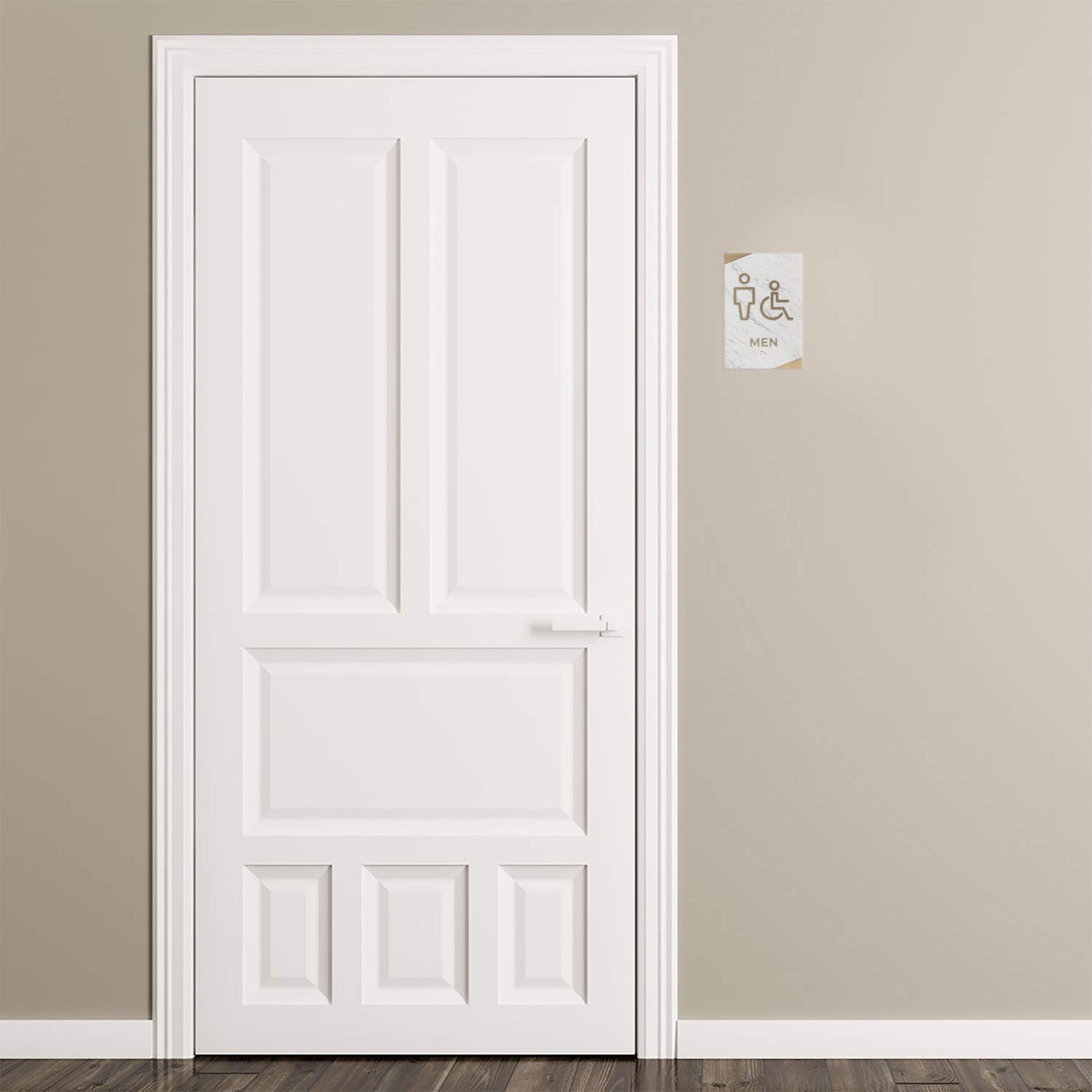 ADA Compliant Braille Restroom Signs - 6