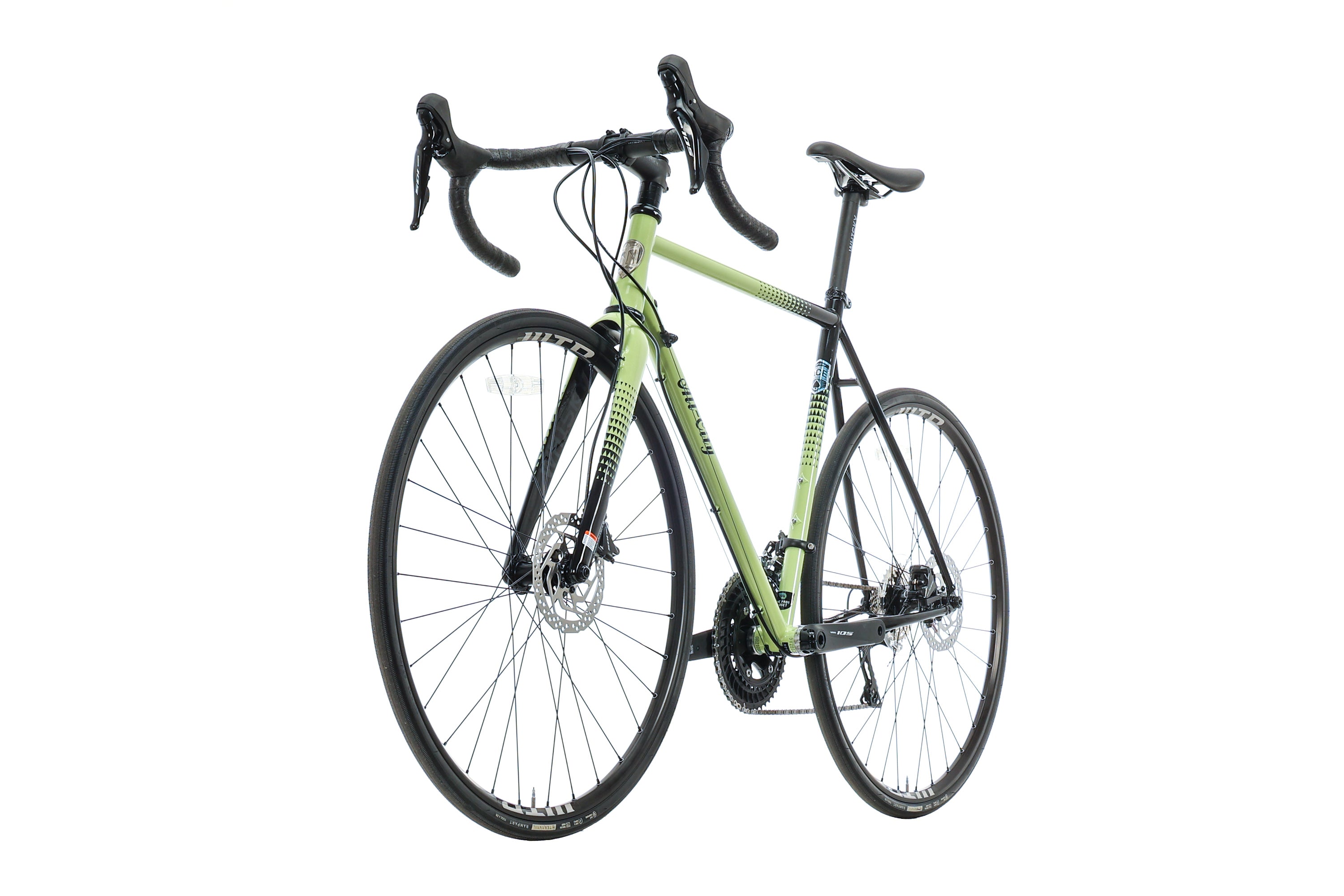 All City Zig Zag 105 Road Bike 2023 - 52cm Lightweight Aluminum Frame, Shimano 105 Groupset for Speed & Performance - Perfect for Commuting, Fitness Riding & Road Cycling Adventures