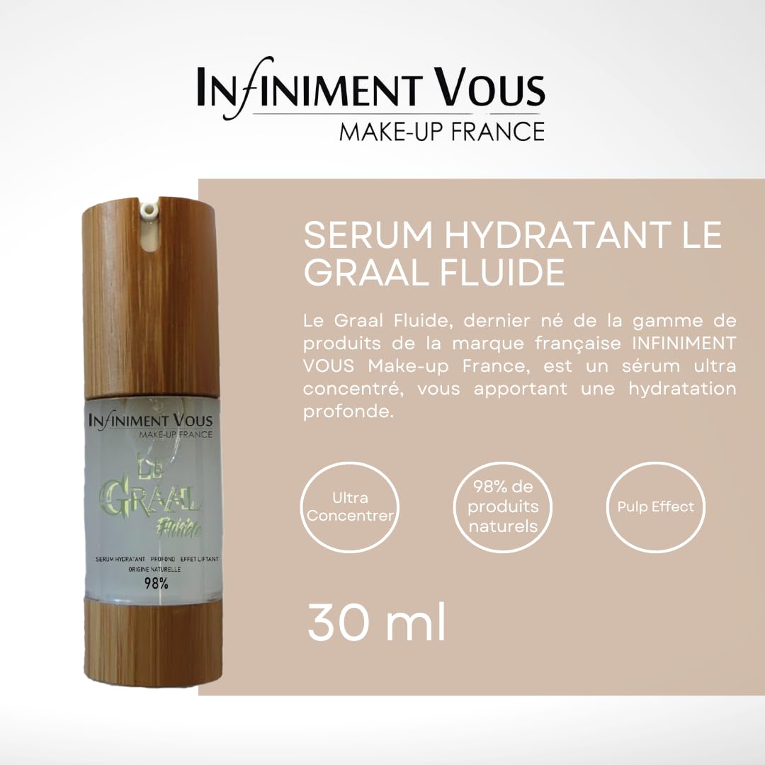 Infiniment Vous Hydrating Face Serum with Hyaluronic Acid - Moisturizing Skincare for Dry Skin, Anti-Aging Facial Treatment, Made in France | Perfect for Daily Hydration & Nighttime Routine