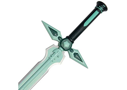 Kirito's Dark Repulser Anime Sword from Sword Art Online - 39 Inch Carbon Steel Blade with Faux Leather Sheath - Perfect for Cosplay, Anime Conventions & Sword Collectors