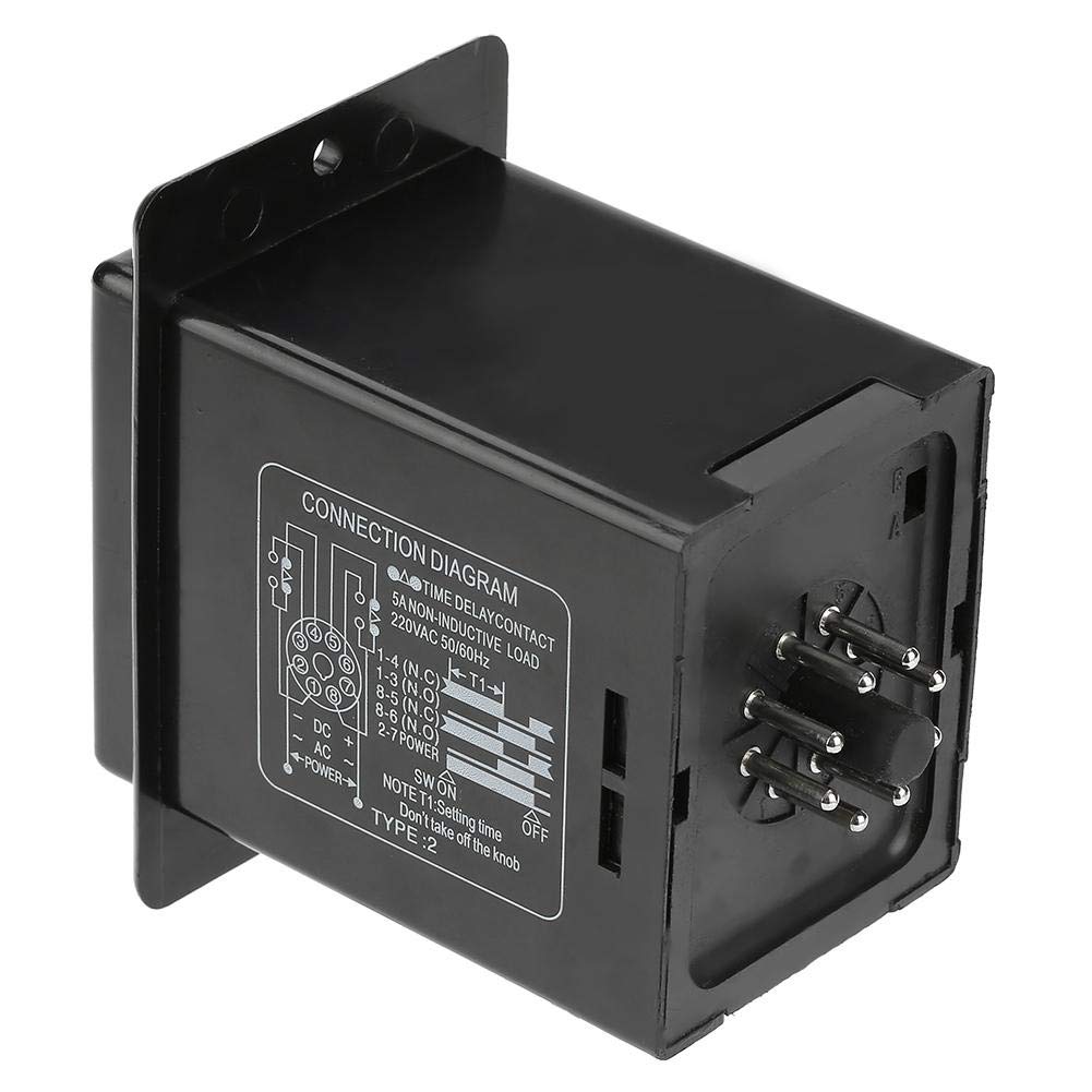8 Pin Timer Relay Module - Digital Display Delay On Timer 0-199 Minutes, 220V AC (ASY-3D) for Industrial Automation, HVAC Systems & Electrical Control Panels