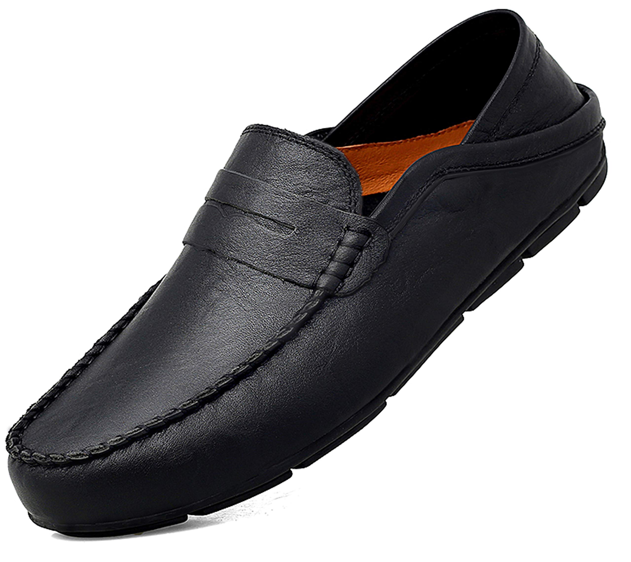 Go Tour Men's Slip-On Loafers - Comfortable Casual Driving Shoes for Work, Travel & Everyday Wear