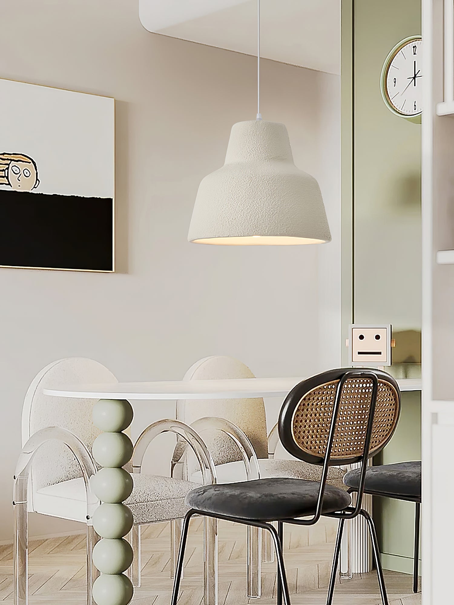 Maelis Modern Pendant Light - Elegant Hanging Ceiling Lamp for Kitchen Island, Dining Room, Bedroom & Living Room Decor