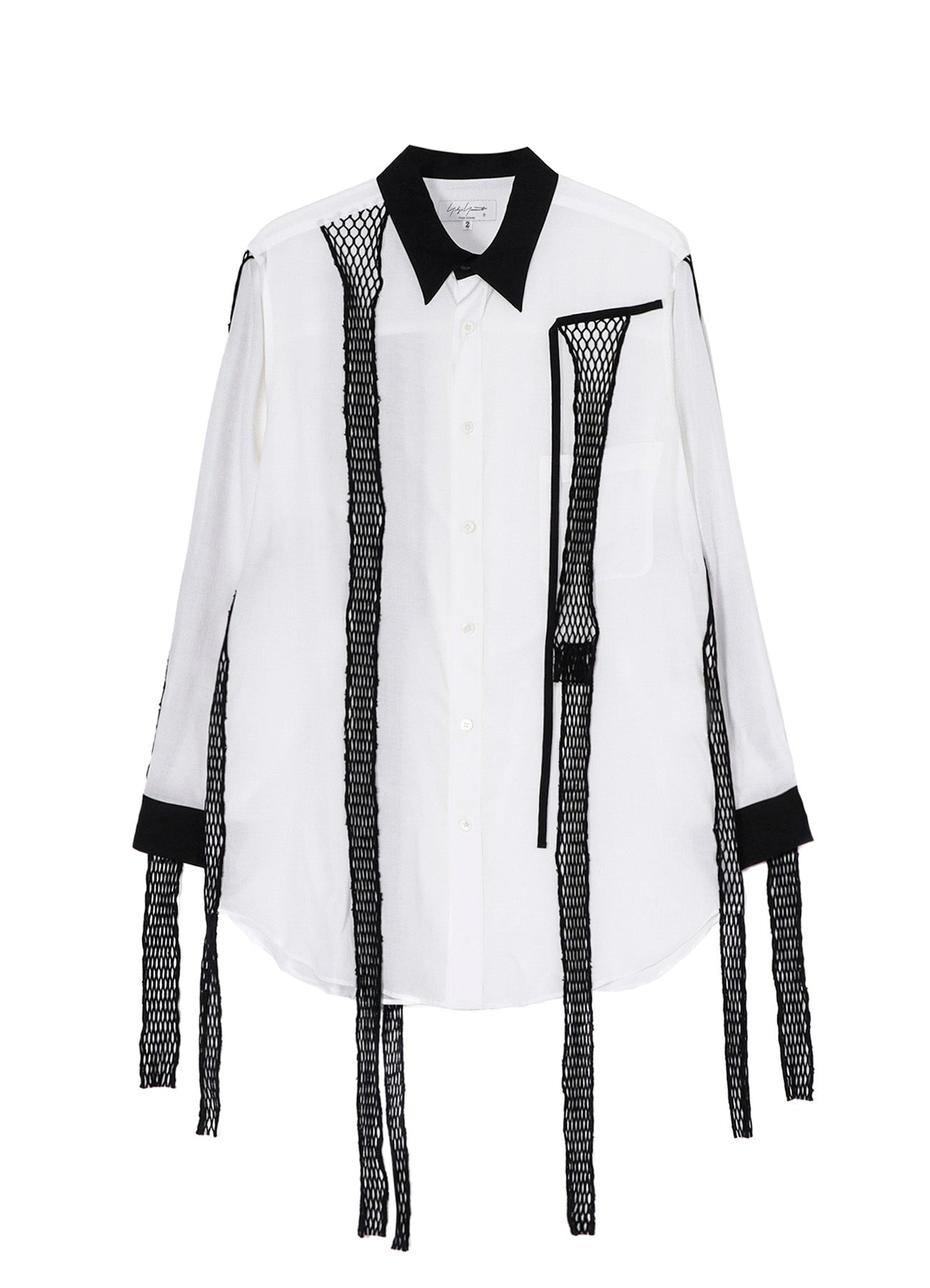 Black Mesh Cellulose Lawn Blouse - Breathable & Lightweight Women's Top for Summer Outfits, Casual Wear & Beach Cover-Up