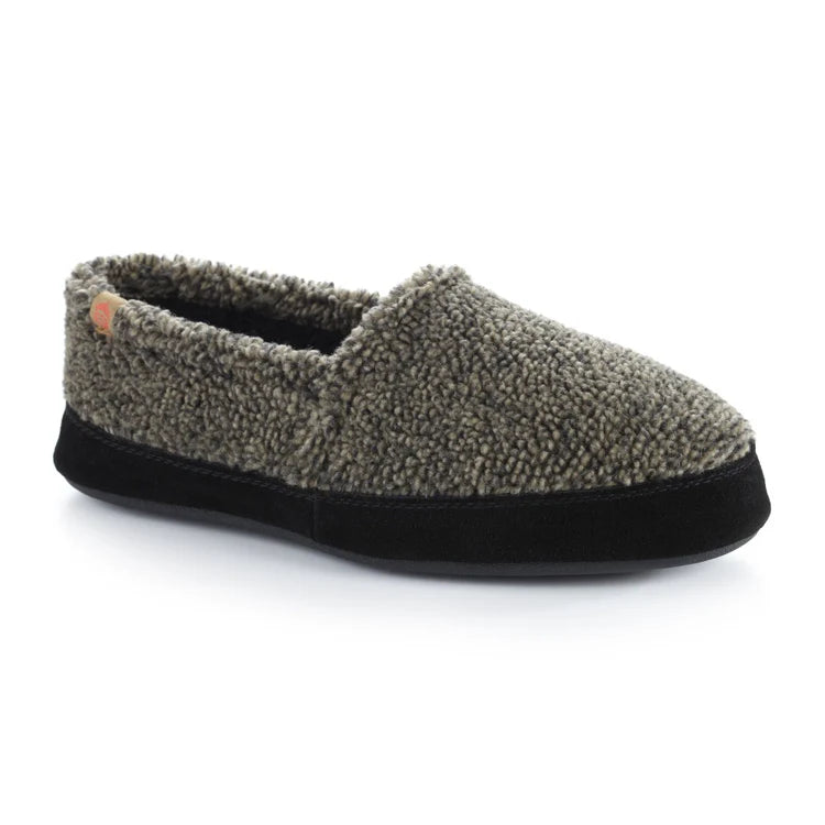Men's Acorn Moc Slippers - Earth Tex Cozy Indoor/Outdoor House Shoes for Comfort & Warmth - Perfect for Home, Camping & Cold Weather Wear