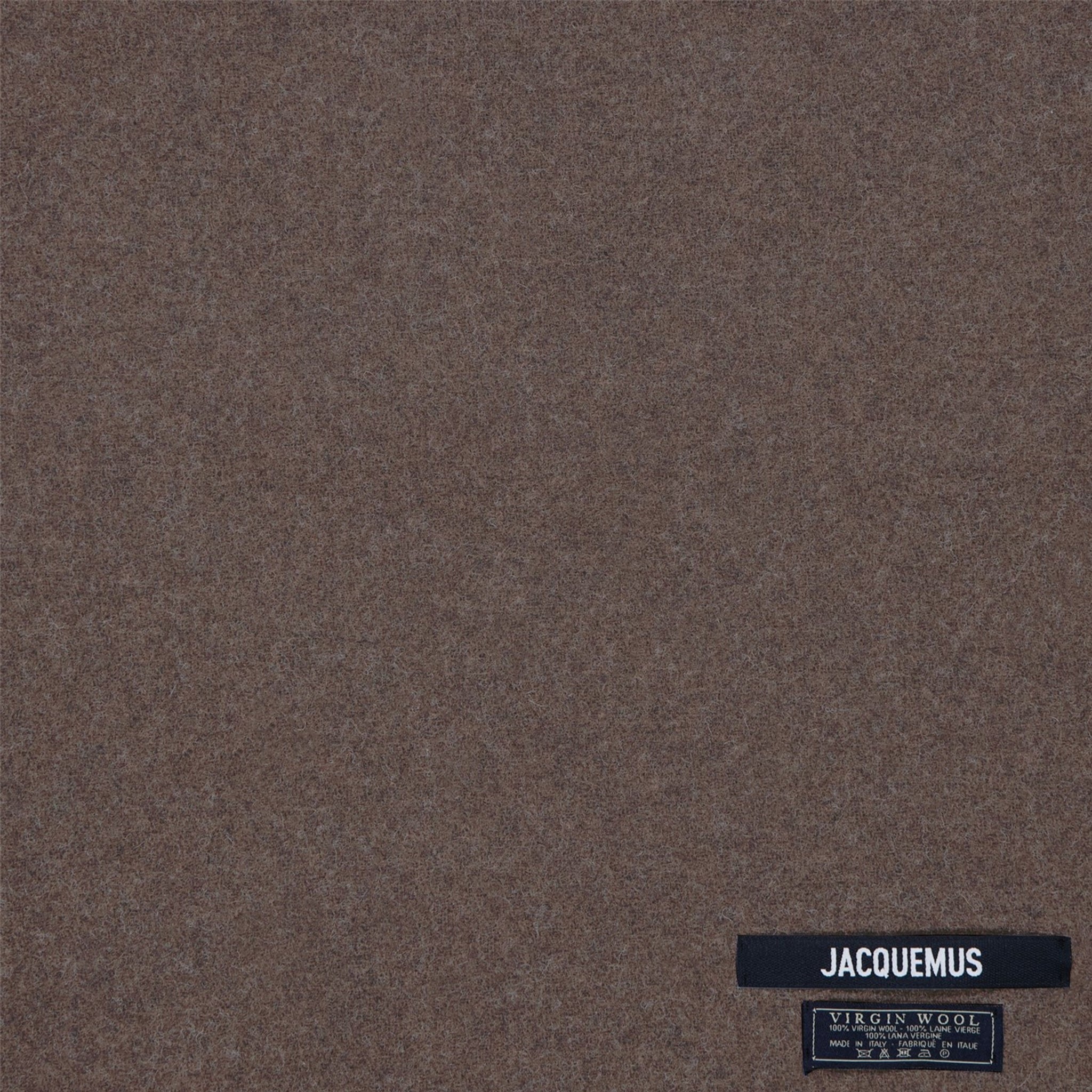 Jacquemus L'écharpe Fringe Logo Multi Brown Scarf - Stylish Winter Accessory for Women, Perfect for Cold Weather & Fashion Outfits