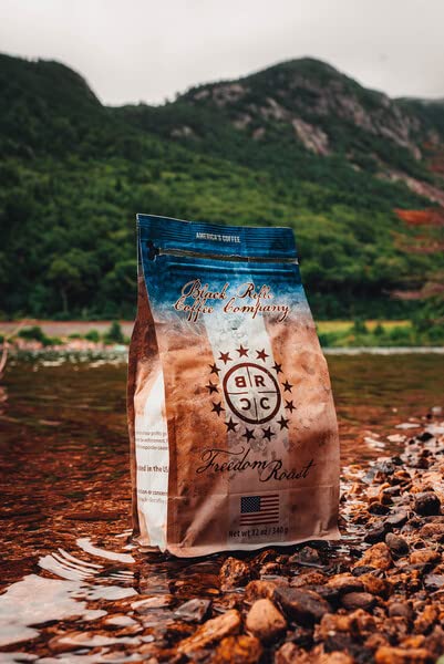 Black Rifle Coffee Company Freedom Roast Medium Roast Ground Coffee - 12 oz Bag | Premium American Coffee for Home, Office & Outdoor Adventures