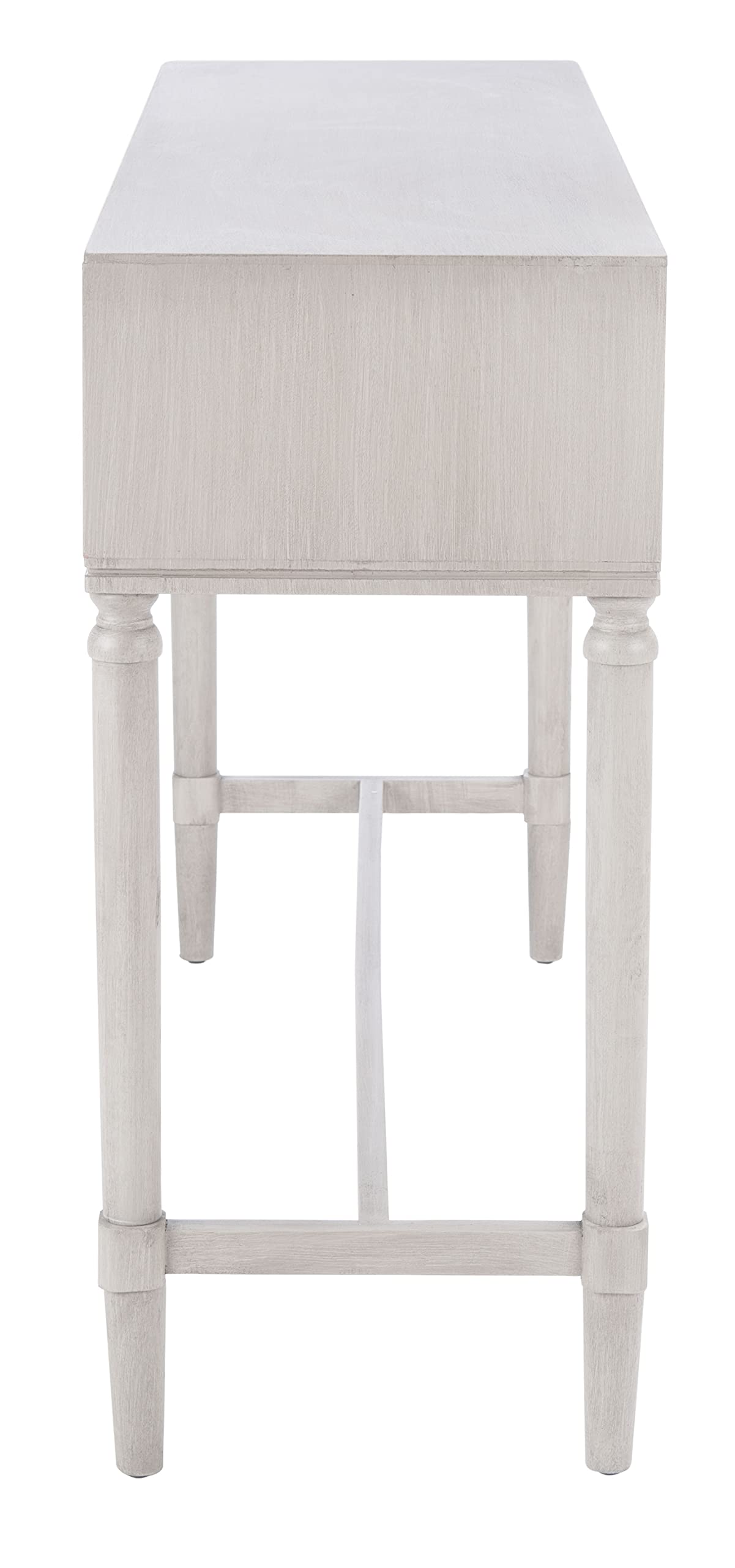 Safavieh Aliyah Greige 4-Drawer Console Table - Modern Entryway Furniture for Hallway, Living Room & Bedroom Storage
