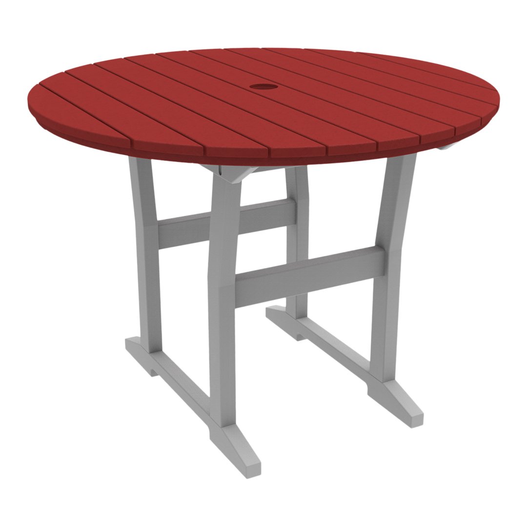 Coastline Cafe Round Dining Table - 36 Inch Modern Kitchen Table for Small Spaces, Breakfast Nook & Apartment - Perfect for Coffee Shops, Restaurants & Home Decor