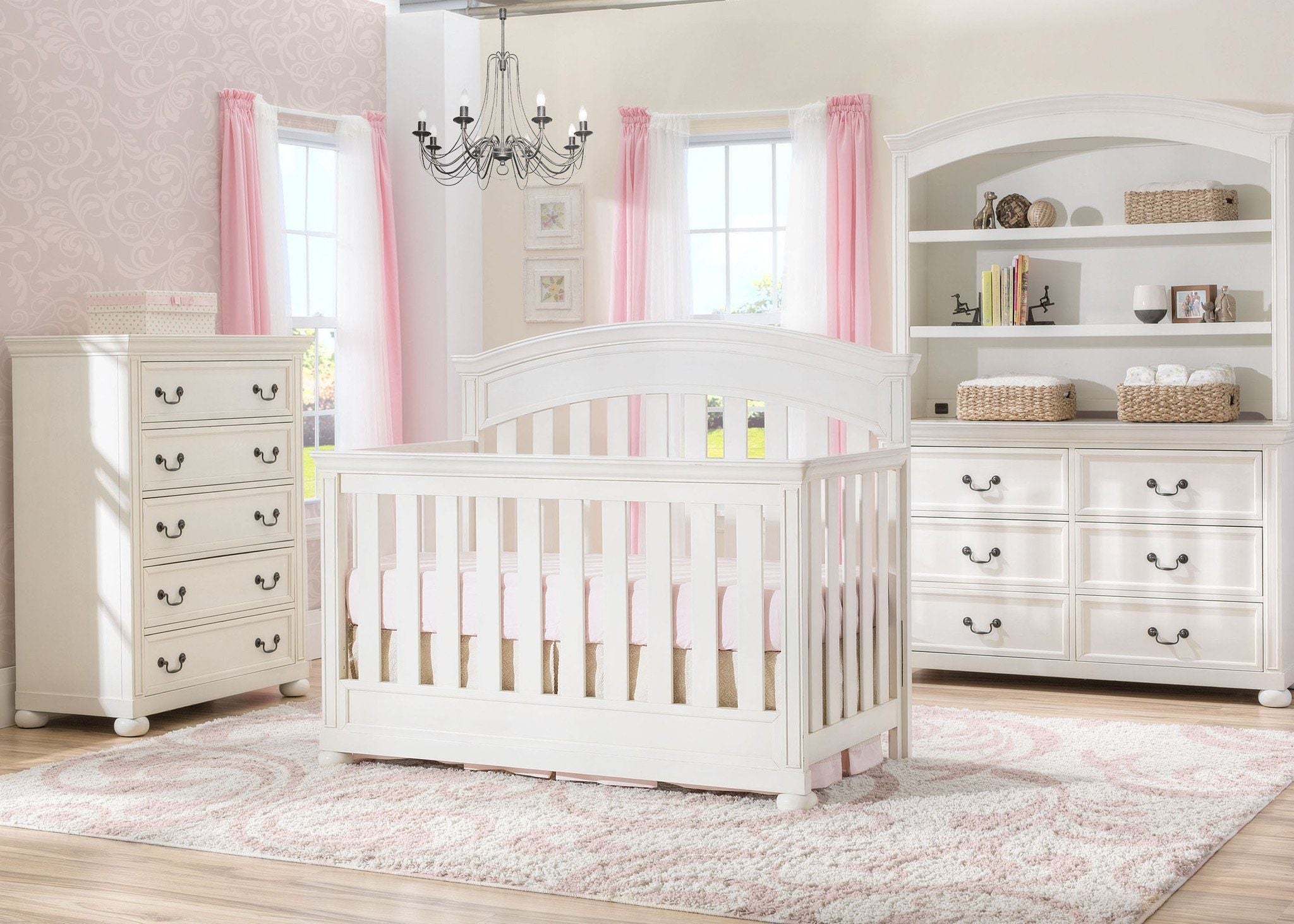 Castille Crib 'N' More - Convertible Baby Crib with 3-in-1 Design for Nursery, Toddler Bed & Daybed - Perfect for Newborns to Kids | Safe & Stylish Nursery Furniture for Modern Homes