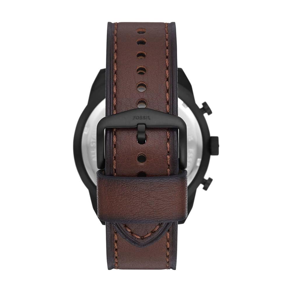 FOSSIL Bronson Men's Chronograph Watch - Leather or Stainless Steel Strap | Stylish Casual & Business Timepiece for Everyday Wear